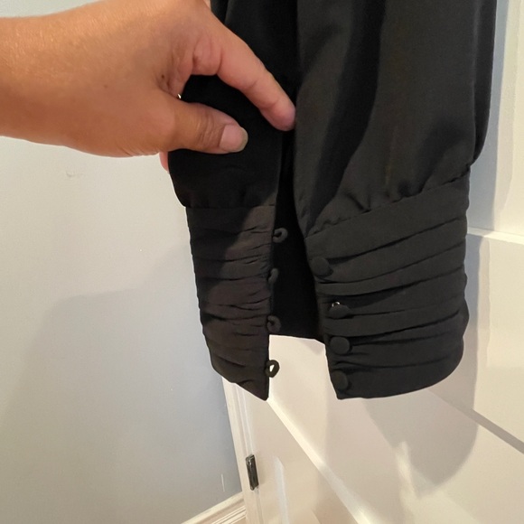 Black Ruffled Halter Top - Picture 4 of 7